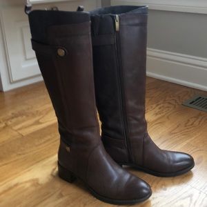 Franco Sarto High Knee Boots, Brown, Size 7M